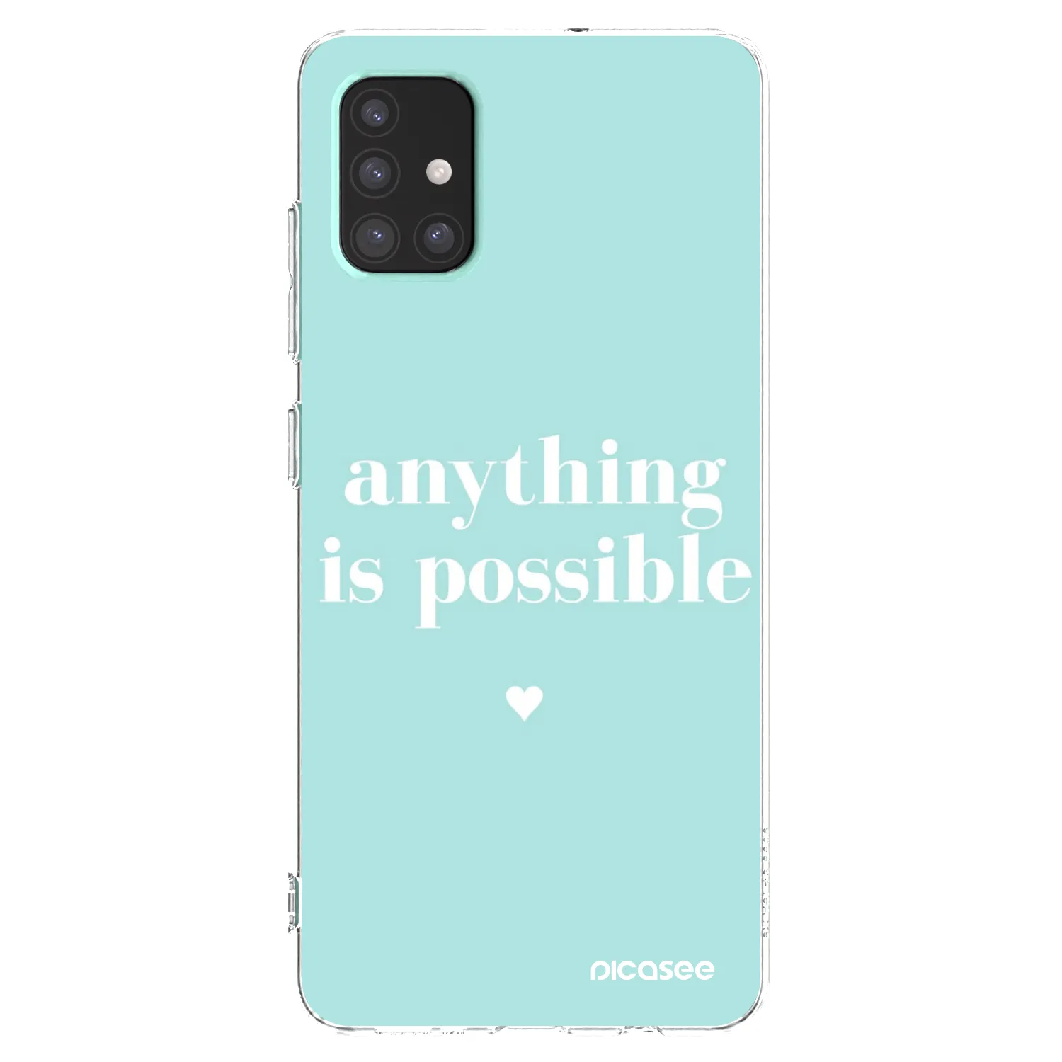 Picasee διαφανής θήκη σιλικόνης Samsung Galaxy A51 A515F - Anything is possible