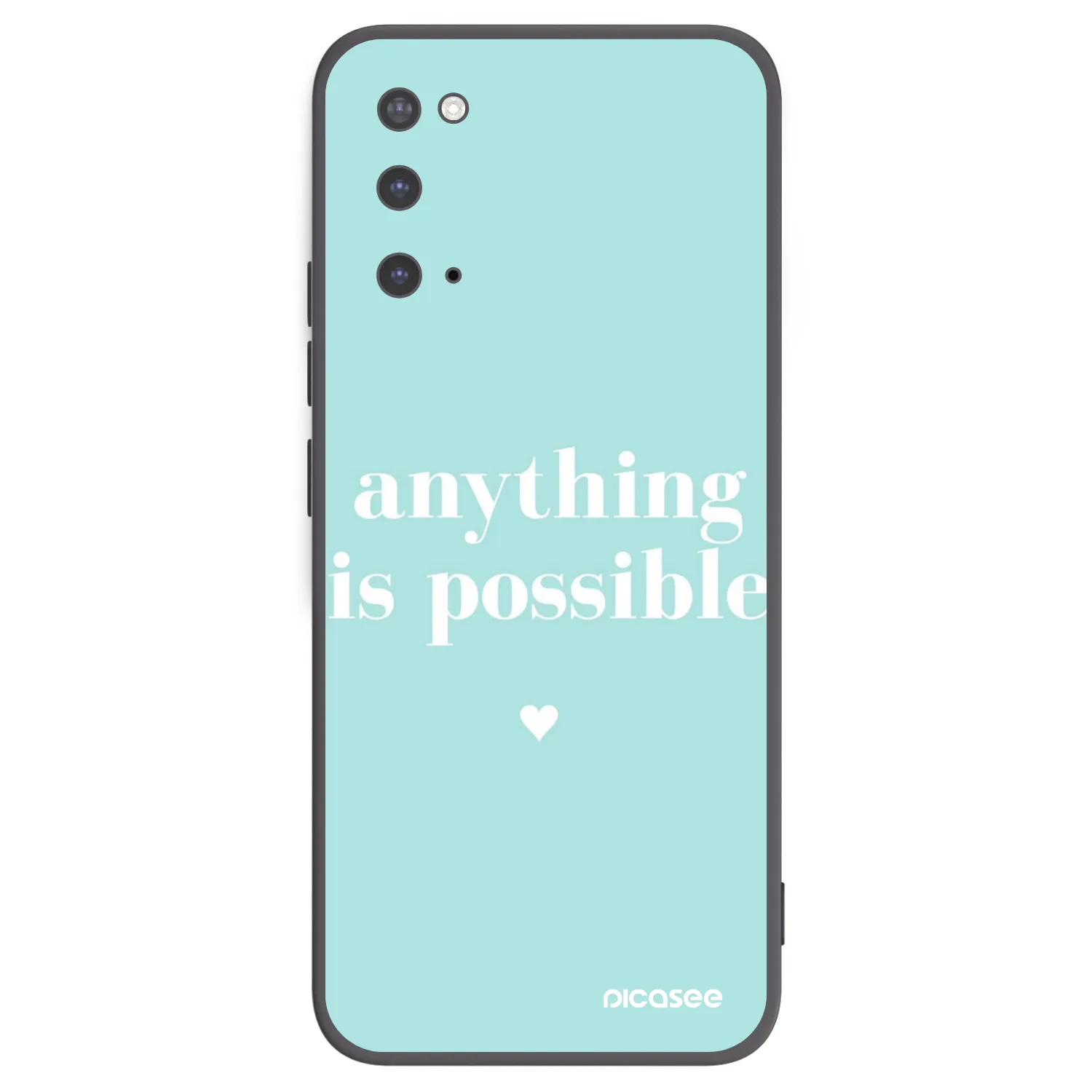 Picasee Μαύρη θήκη σιλικόνης για Samsung Galaxy S20 G980F - Anything is possible