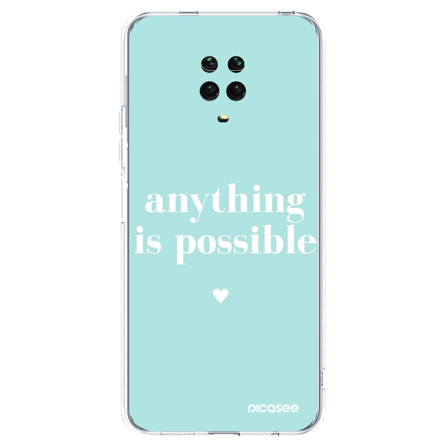 Picasee διαφανής θήκη σιλικόνης Xiaomi Redmi Note 9 Pro - Anything is possible