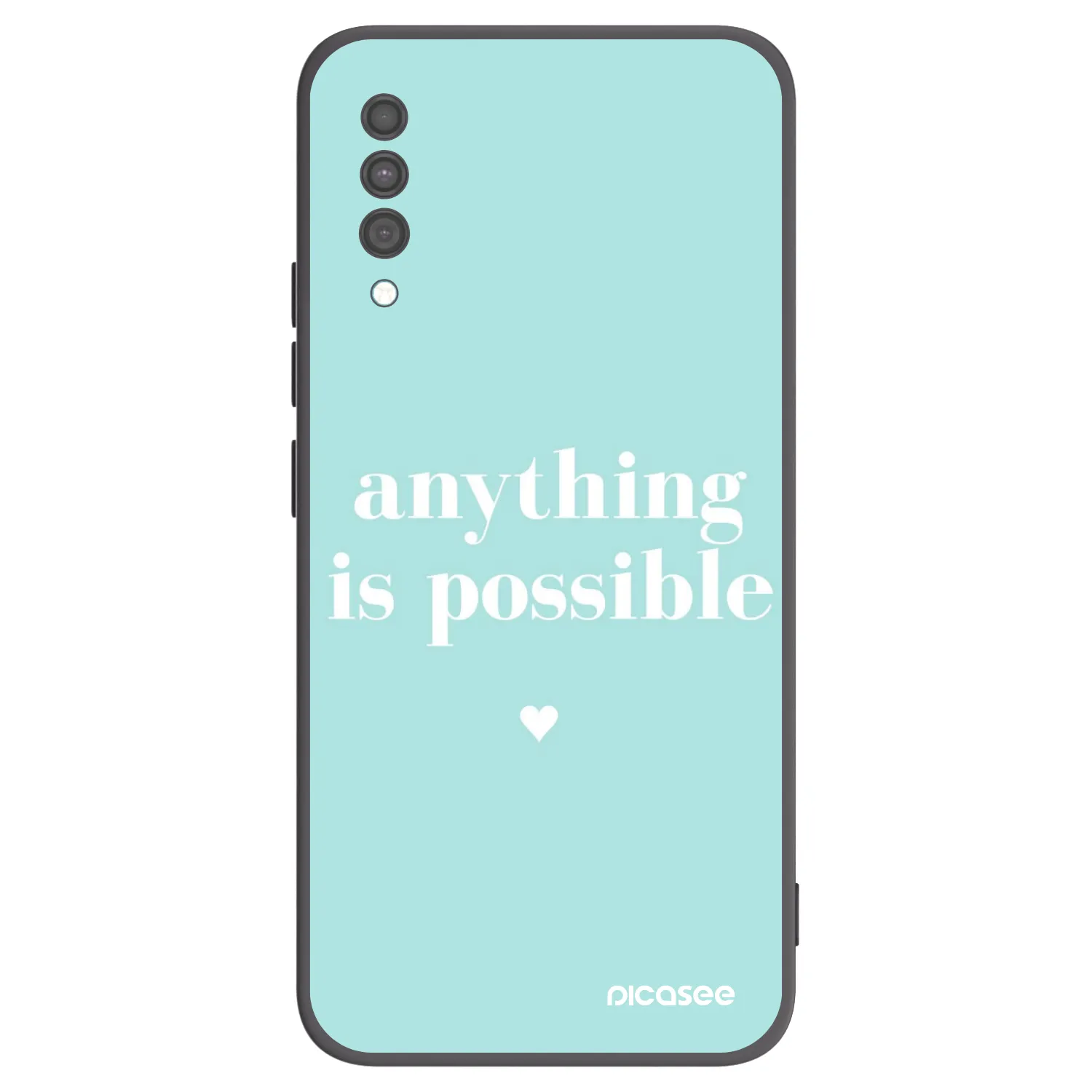 Picasee Μαύρη θήκη σιλικόνης για Samsung Galaxy A30s A307F - Anything is possible
