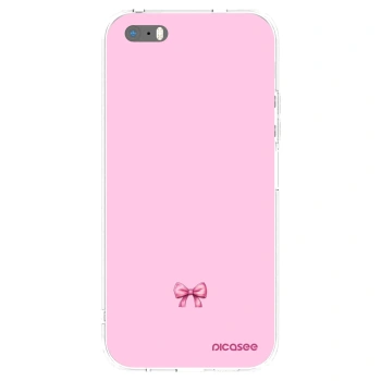 Picasee διαφανής θήκη σιλικόνης Apple iPhone 5/5S/SE - Blush bow