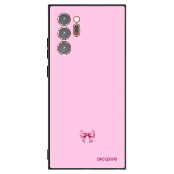 Picasee Μαύρη θήκη σιλικόνης για Samsung Galaxy Note 20 Ultra - Blush bow
