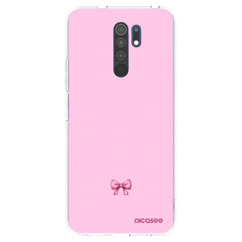 Picasee διαφανής θήκη σιλικόνης Xiaomi Redmi 9 - Blush bow