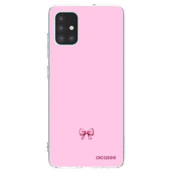 Picasee διαφανής θήκη σιλικόνης Samsung Galaxy M51 M515F - Blush bow