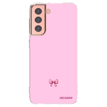Picasee διαφανής θήκη σιλικόνης Samsung Galaxy S21 5G G991B - Blush bow