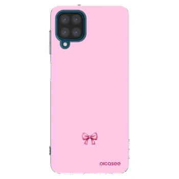 Picasee διαφανής θήκη σιλικόνης Samsung Galaxy A12 A125F - Blush bow