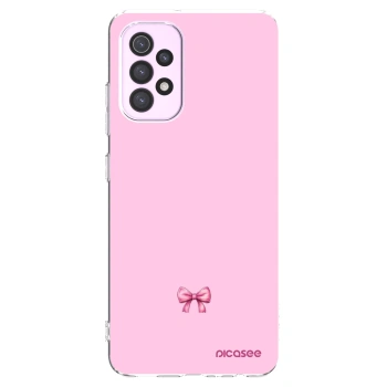 Picasee διαφανής θήκη σιλικόνης Samsung Galaxy A32 5G A326B - Blush bow