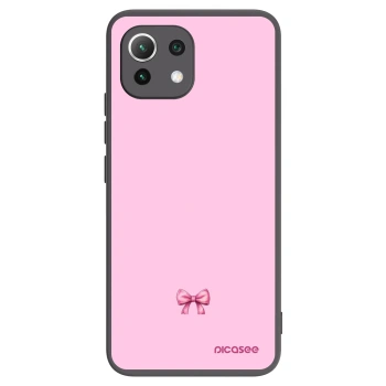 Picasee Μαύρη θήκη σιλικόνης για Xiaomi Mi 11 Lite - Blush bow