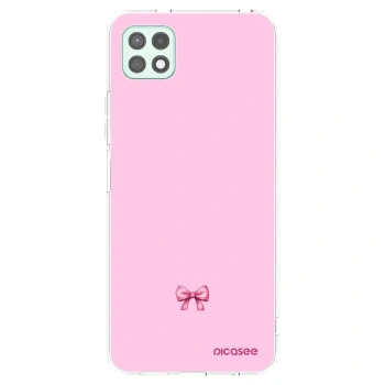 Picasee διαφανής θήκη σιλικόνης Samsung Galaxy A22 A226B 5G - Blush bow