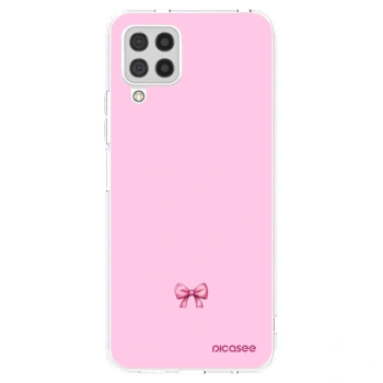 Picasee διαφανής θήκη σιλικόνης Samsung Galaxy A22 A225F 4G - Blush bow