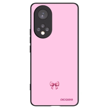 Picasee Μαύρη θήκη σιλικόνης για Honor 50 5G - Blush bow