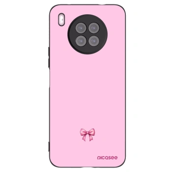 Picasee Μαύρη θήκη σιλικόνης για Huawei Nova 8i - Blush bow