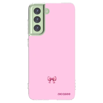 Picasee διαφανής θήκη σιλικόνης Samsung Galaxy S21 FE 5G - Blush bow