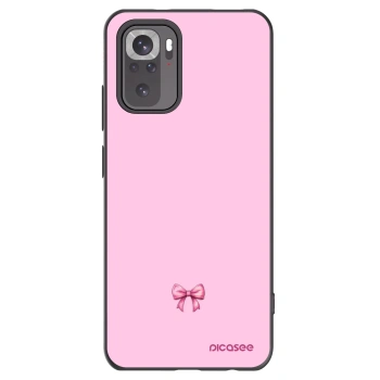 Picasee Μαύρη θήκη σιλικόνης για Xiaomi Redmi Note 11S 4G - Blush bow