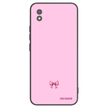Picasee Μαύρη θήκη σιλικόνης για Realme C11 (2021) - Blush bow