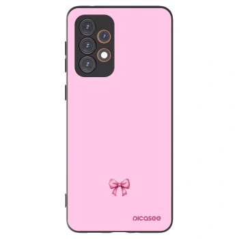 Picasee Μαύρη θήκη σιλικόνης για Samsung Galaxy A33 5G A336 - Blush bow