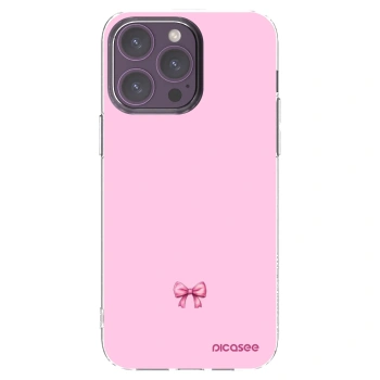 Picasee διαφανής θήκη σιλικόνης Apple iPhone 14 Pro Max - Blush bow