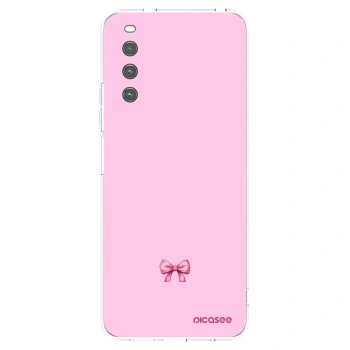 Picasee διαφανής θήκη σιλικόνης Sony Xperia 10 IV 5G - Blush bow