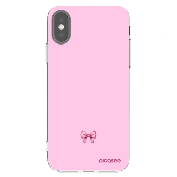 Picasee διαφανής θήκη σιλικόνης Apple iPhone X/XS - Blush bow