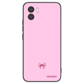 Picasee Μαύρη θήκη σιλικόνης για Xiaomi Redmi A1 - Blush bow