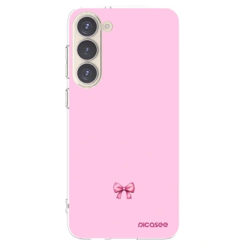 Picasee διαφανής θήκη σιλικόνης Samsung Galaxy S23+ 5G - Blush bow