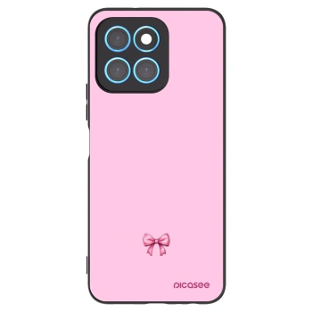 Picasee Μαύρη θήκη σιλικόνης για Honor X8 5G - Blush bow