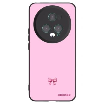 Picasee Μαύρη θήκη σιλικόνης για Honor Magic5 Pro - Blush bow