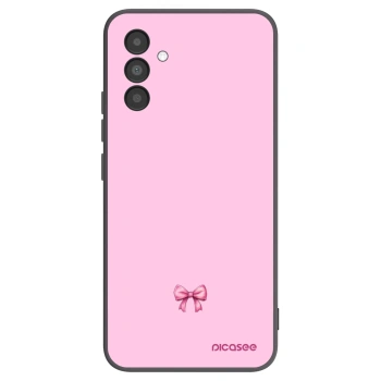 Picasee Μαύρη θήκη σιλικόνης για Samsung Galaxy A04s A047F - Blush bow