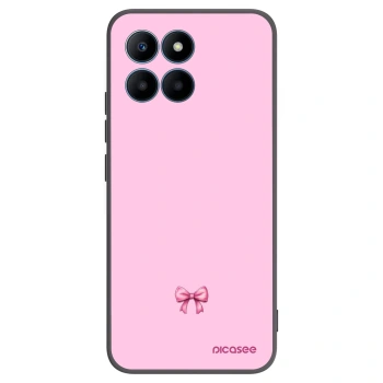Picasee Μαύρη θήκη σιλικόνης για Honor 70 Lite - Blush bow