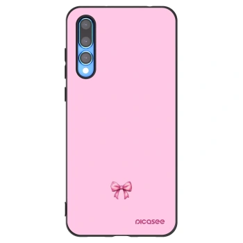 Picasee Μαύρη θήκη σιλικόνης για Huawei P20 Pro - Blush bow