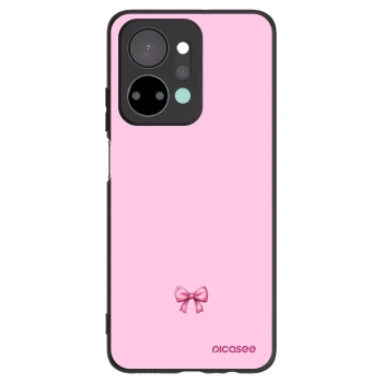 Picasee Μαύρη θήκη σιλικόνης για Honor X7a - Blush bow
