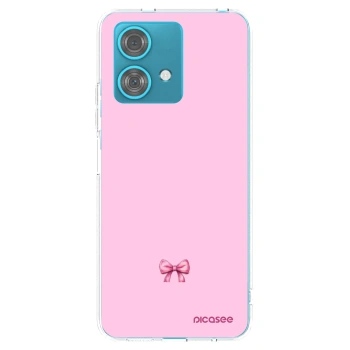 Picasee διαφανής θήκη σιλικόνης Motorola Edge 40 Neo - Blush bow