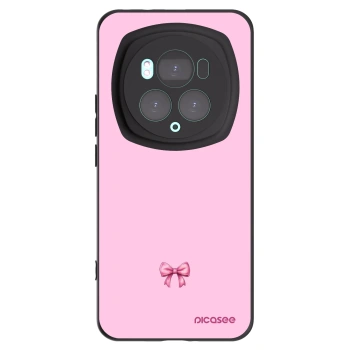Picasee Μαύρη θήκη σιλικόνης για Honor Magic6 Pro - Blush bow