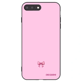 Picasee Μαύρη θήκη σιλικόνης για Apple iPhone 8 Plus - Blush bow