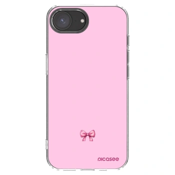 Picasee διαφανής θήκη σιλικόνης Apple iPhone 16e - Blush bow