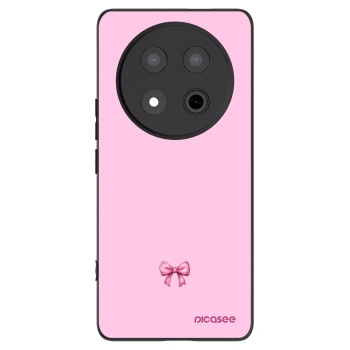 Picasee Μαύρη θήκη σιλικόνης για Honor Magic7 Lite 5G - Blush bow