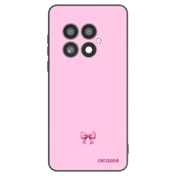Picasee Μαύρη θήκη σιλικόνης για OnePlus 13 5G - Blush bow