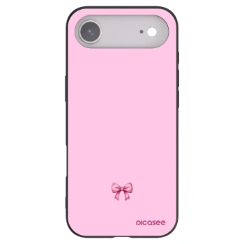 Picasee Μαύρη θήκη σιλικόνης για Apple iPhone Air - Blush bow