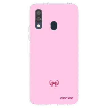Picasee διαφανής θήκη σιλικόνης Samsung Galaxy A40 A405F - Blush bow