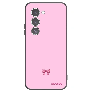 Picasee Μαύρη θήκη σιλικόνης για Xiaomi Redmi 15 5G - Blush bow