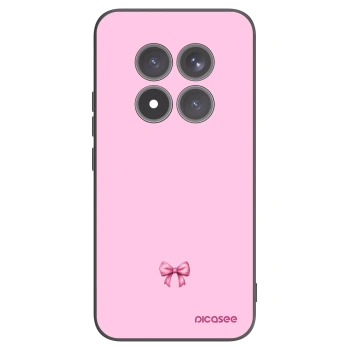 Picasee Μαύρη θήκη σιλικόνης για Xiaomi Redmi Note 15 Pro+ - Blush bow
