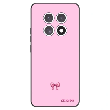 Picasee Μαύρη θήκη σιλικόνης για Xiaomi Redmi Note 15 - Blush bow