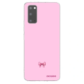 Picasee διαφανής θήκη σιλικόνης Samsung Galaxy S20 G980F - Blush bow