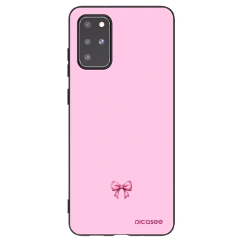 Picasee Μαύρη θήκη σιλικόνης για Samsung Galaxy S20+ G985F - Blush bow