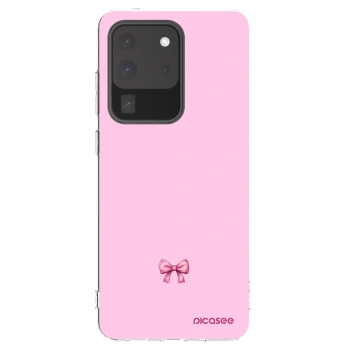 Picasee διαφανής θήκη σιλικόνης Samsung Galaxy S20 Ultra 5G G988F - Blush bow