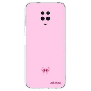 Picasee διαφανής θήκη σιλικόνης Xiaomi Redmi Note 9S - Blush bow