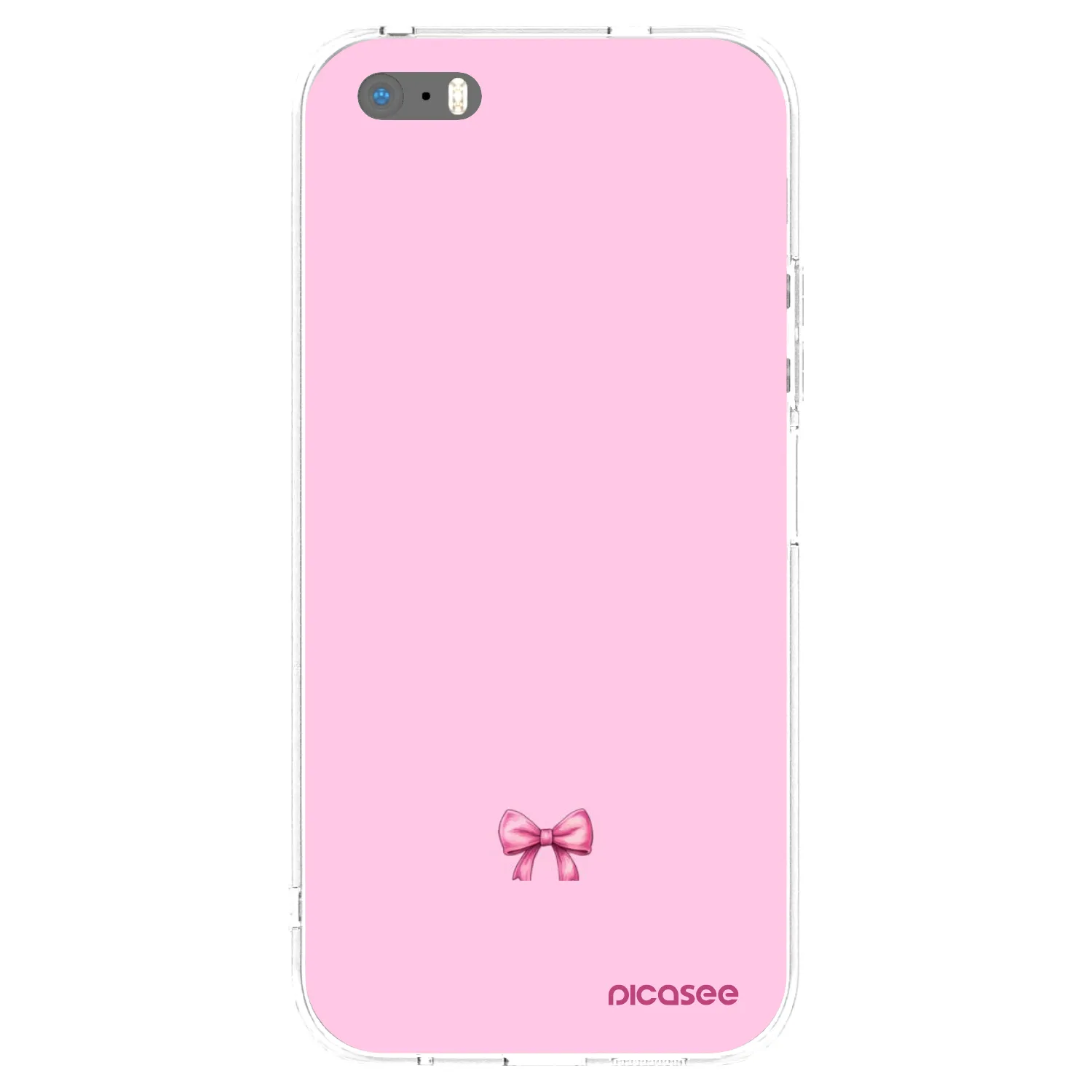 Picasee διαφανής θήκη σιλικόνης Apple iPhone 5/5S/SE - Blush bow