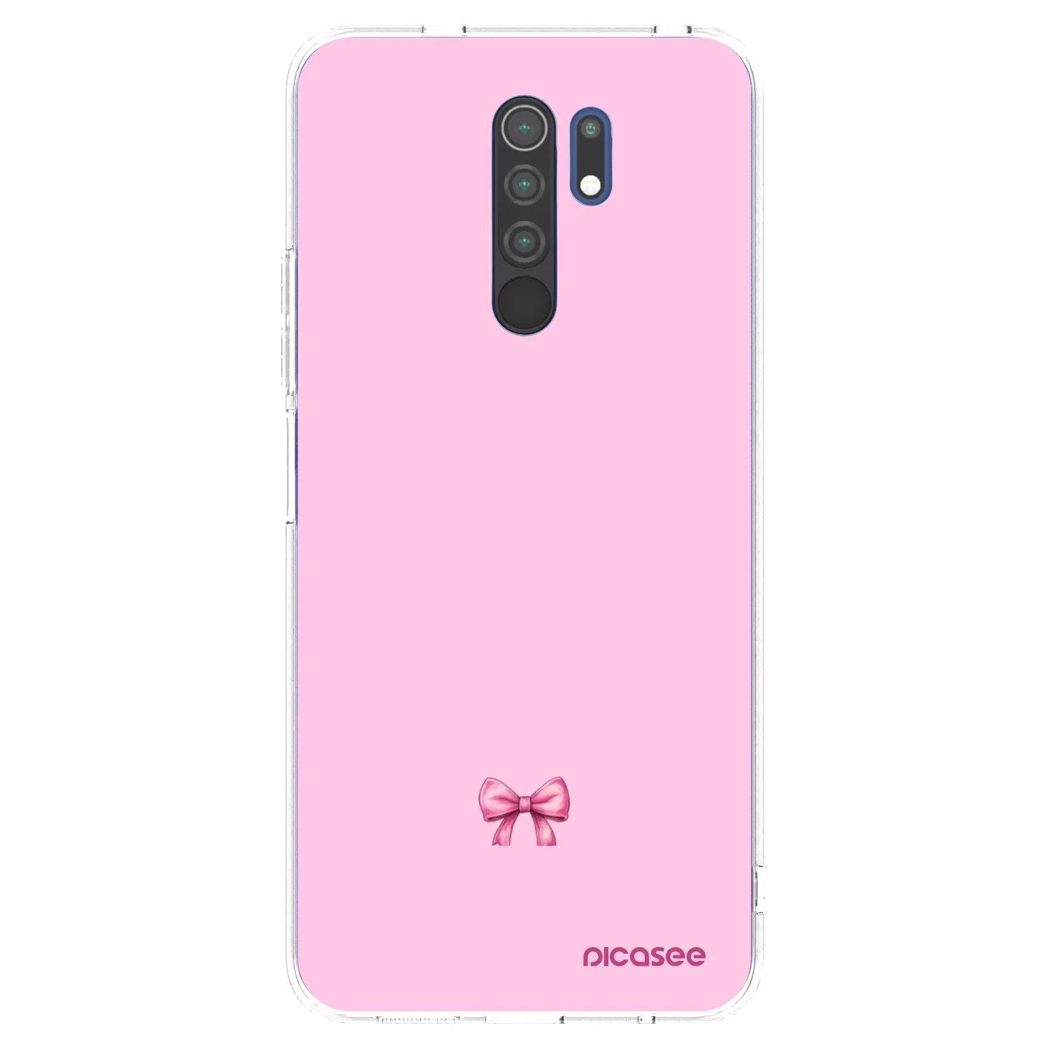 Picasee διαφανής θήκη σιλικόνης Xiaomi Redmi 9 - Blush bow