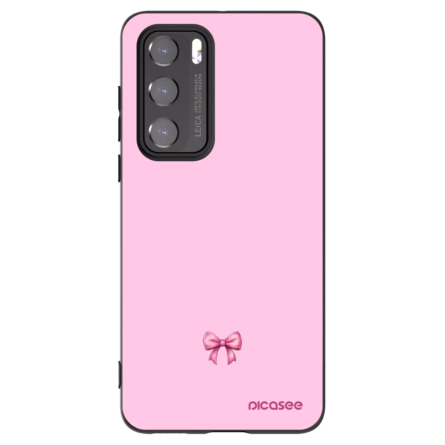 Picasee Μαύρη θήκη σιλικόνης για Huawei P40 - Blush bow