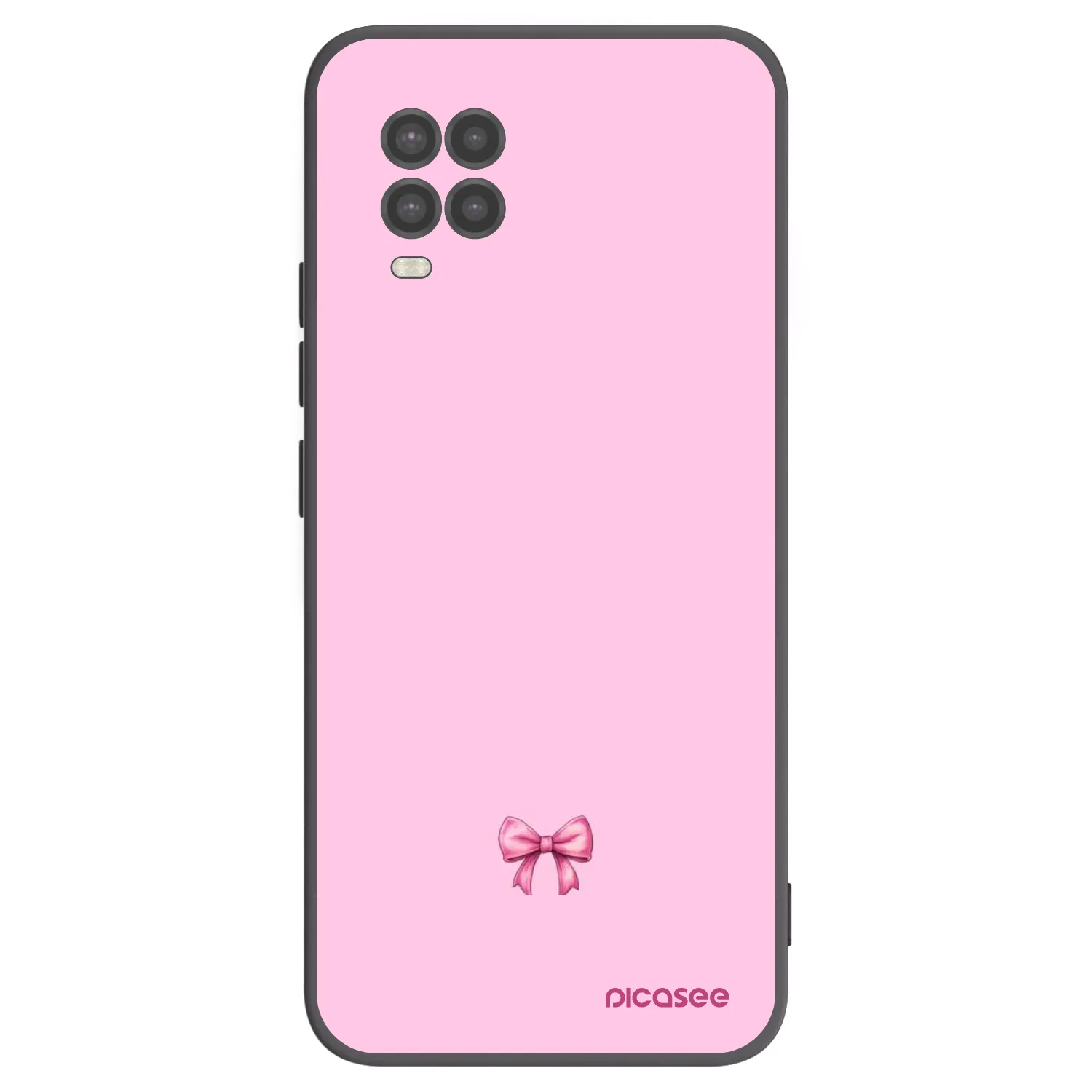 Picasee Μαύρη θήκη σιλικόνης για Xiaomi Mi 10 Lite - Blush bow